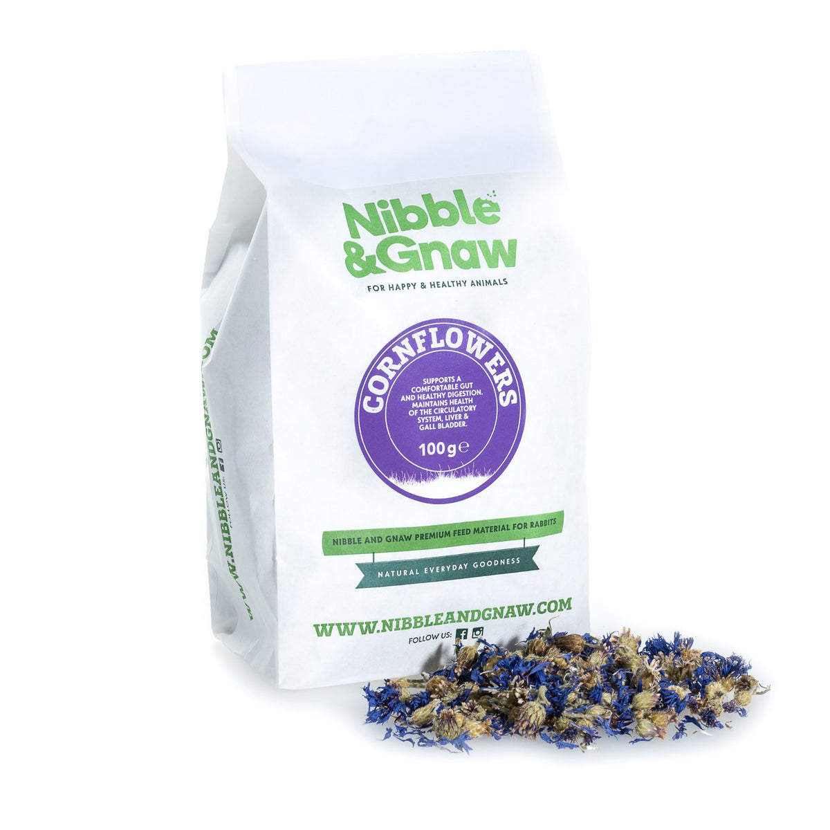 Cornflower Herb Rabbit Treats Guinea Pig Treats Nibble&Gnaw
