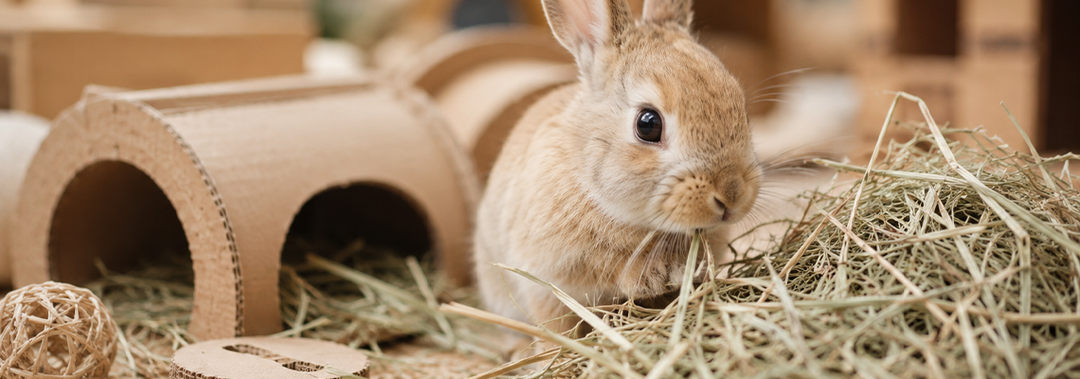 5 Easy Hay-Based Enrichment Ideas for Bunnies & Guinea Pigs
