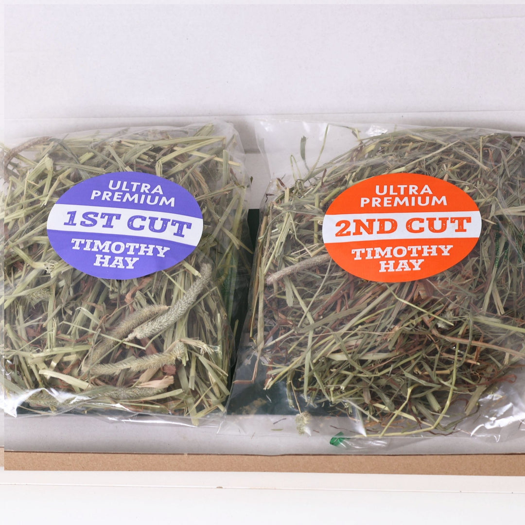 Nibble & Gnaw Ultra Premium Timothy Hay Sample Box (Includes First & Second Cut)