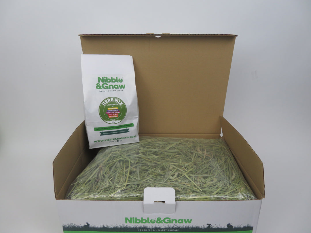 First Cut Timothy Hay & Five Herb Mix Bundle