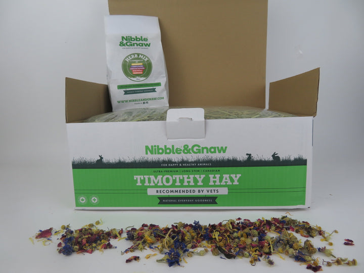 First Cut Timothy Hay & Five Herb Mix Bundle