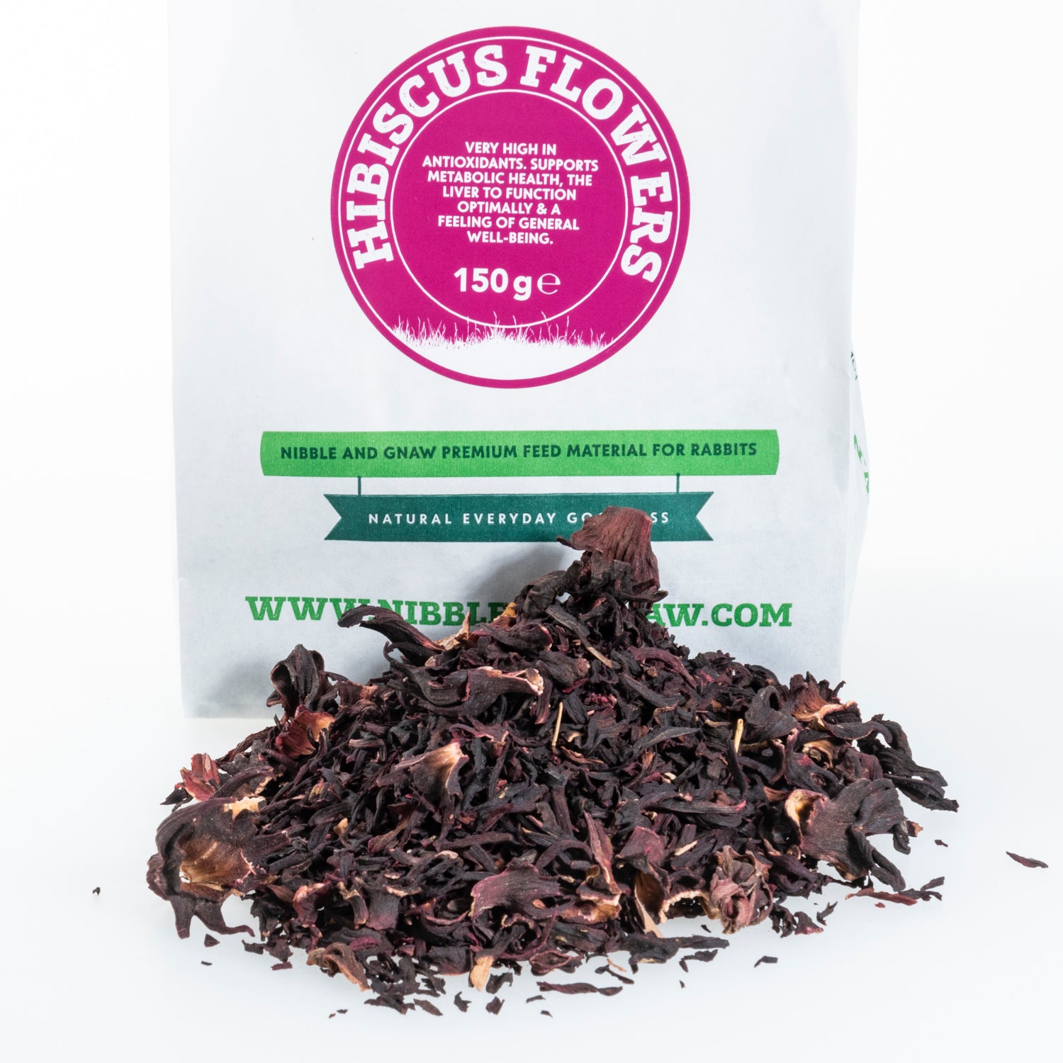 Whole Hibiscus Flowers for Rabbits, Guinea Pigs and Small Animals